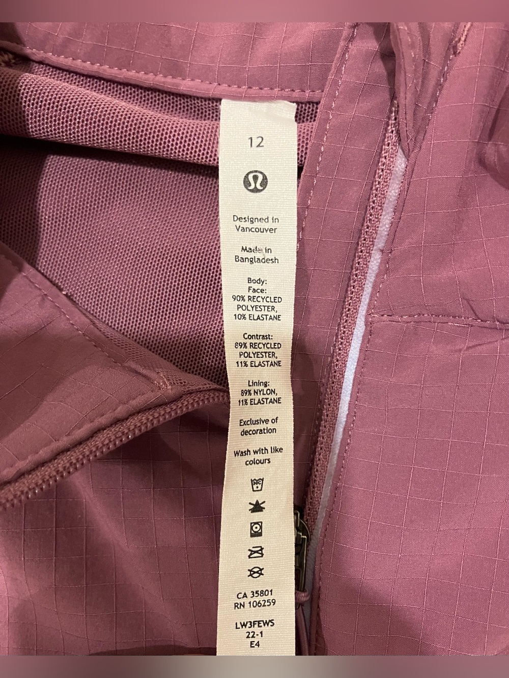 Lululemon Stretch Ripstop Running Half-Zip Pullover - Picture 6 of 6